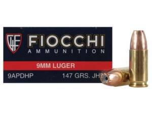 Fiocchi Shooting Dynamics Ammunition 9mm Luger 147 Grain Jacket Hollow Point