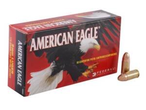 Federal American Eagle Ammunition 9mm Luger 115 Grain Full Metal Jacket 1000 round