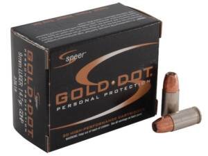 Speer Gold Dot Ammunition 9mm Luger 147 Grain Jacketed Hollow Point 500 round