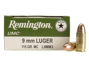 Remington UMC Ammunition 9mm Luger Full Metal Jacket