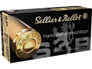 Sellier & Bellot Ammunition 9mm Luger 124 Grain Jacketed Soft Point 1000 round