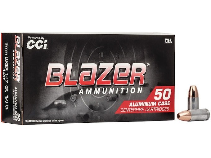 Blazer Clean-Fire Ammunition 9mm Luger 147 Grain Total Metal Jacket 1000 round