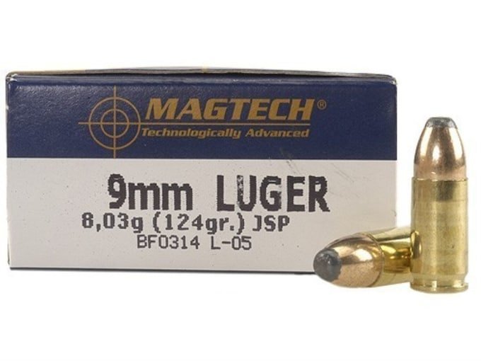 Magtech Ammunition 9mm Luger 124 Grain Jacketed Soft Point