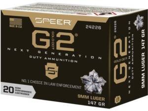 Speer Gold Dot G2 Ammunition 9mm Luger 147 Grain Jacketed Hollow Point 500 round