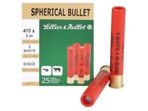 Sellier & Bellot Ammunition 410 Bore 3" 00 Buckshot 5 Pellets 500 rounds