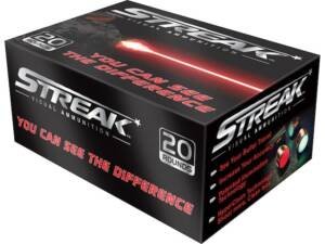 Streak Ammunition 9mm Luger 115 Grain Total Metal Jacket Red Cold Tracer  1000 round