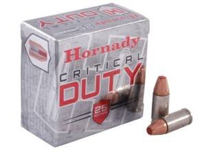 Hornady Critical Duty Ammunition 9mm Luger +P 124 Grain FlexLock 500 round