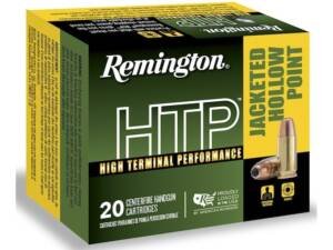Remington High Terminal Performance (HTP) Ammunition 9mm Luger 115 Grain Jacketed Hollow Point 500 round
