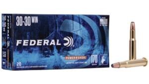 Federal Premium Power-Shok .30-30 Winchester 170 grain Jacketed Soft Point Centerfire Rifle Ammunition 500 RDS
