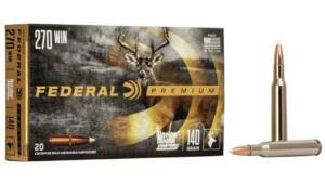 Federal Premium VITAL-SHOK .270 Winchester 140 grain Nosler AccuBond Centerfire Rifle Ammunition P270A1 Caliber: .270 Winchester, Number of Rounds: 500