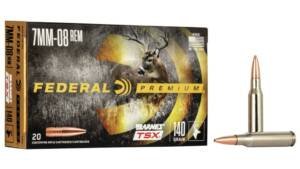 Federal Premium BARNES TSX 7mm-08 Remington 140 grain Barnes Triple-Shock X Centerfire Rifle Ammunition P708C Caliber: 7mm-08 Remington, Number of Rounds: 500