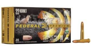 Federal Premium V-SHOK .22 Hornet 30 grain Speer TNT Green Hollow Point 500 round