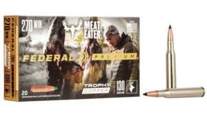 Federal Premium VITAL-SHOK .270 Winchester 130 grain Trophy Copper Centerfire Rifle Ammunition P270TC1 Caliber: .270 Winchester, Number of Rounds: 500