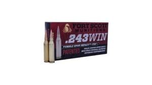 Fort Scott Munitions 243 WINCHESTER 80 Grain Centerfire Rifle Ammunition 243-080-SCV Caliber: .243 Winchester, Number of Rounds: 500