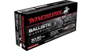 Winchester BALLISTIC SILVERTIP .30-30 Winchester 150 grain Fragmenting Polymer Tip Centerfire Rifle Ammunition 500 RDS