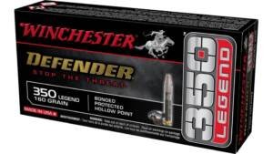 Winchester Defender .350 Legend 160 Grain Bonded PHP Rifle Ammunition 500 ROUNDS