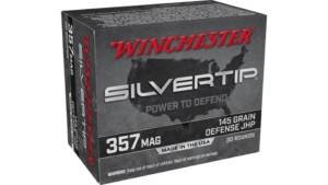 Winchester SUPER-X HANDGUN .357 Magnum 145 grain Silvertip Jacketed Hollow Point Centerfire Pistol Ammunition W357ST Caliber: .357 Magnum, Number of Rounds: 500